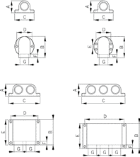 FED90-C cable gland diagram