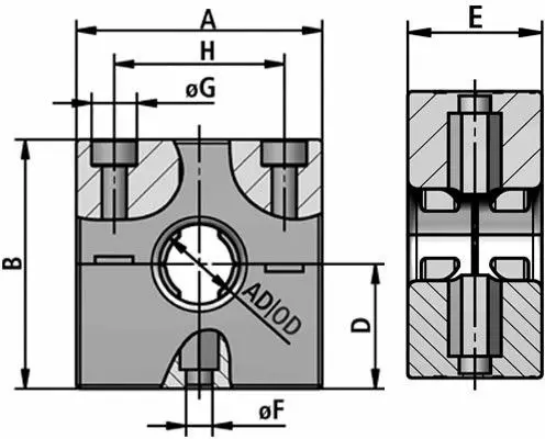 RQM2 tubing clamp system diagram