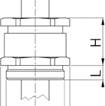 CGNPB cable gland diagram