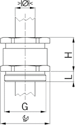 CGNPB cable gland diagram