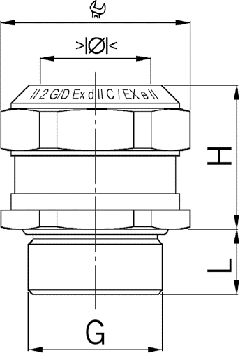 EX Compact MS cable gland diagram