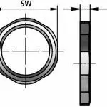 GM-P lock nut diagram