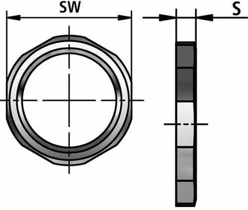 GM-P lock nut diagram
