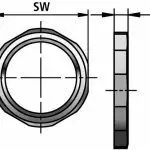 GMK-N lock nut diagram