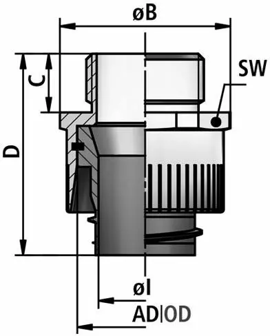 li m cable gland diagram