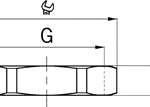 LN-NPB lock nut diagram
