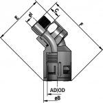 FLEXAquick Fitting RQBK45DR-M Diagram