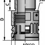 FLEXAquick Fitting RQG1-P Diagram