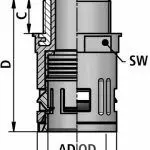 FLEXAquick Fitting RQGK-P Diagram