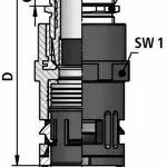 FLEXAquick Fitting RQGKZE-M Diagram