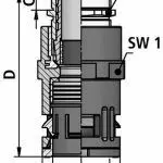 FLEXAquick Fitting RQGKZP-M Diagram