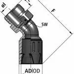 FLEXAquick Fitting RQLB1 45-N Diagram
