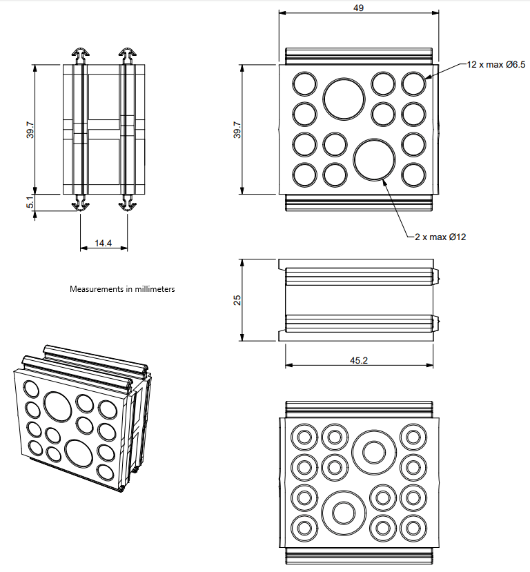 SPG M frame insert diagram