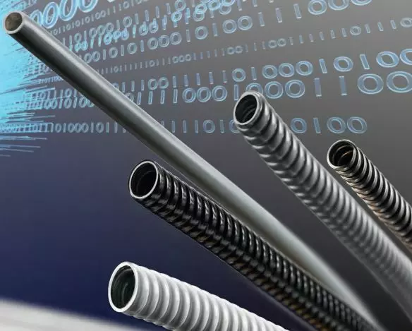 Image of grey and black optoflex cables