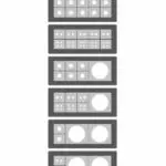 Diagram of six possible configurations for DES 24MX