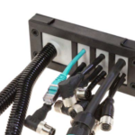 cable entry plate being used for multiple cables for protection