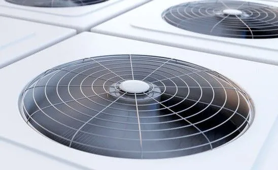 top view of hvac fans